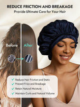 [Dark Blue] SilkSilky  Sleep Cap 003