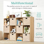 Best Choice Products 6-Cube Storage Organizer, 13.5In Shelf Opening, Bookcase, Display Shelf, Customizable W/ 3 Removable Back Panels – White