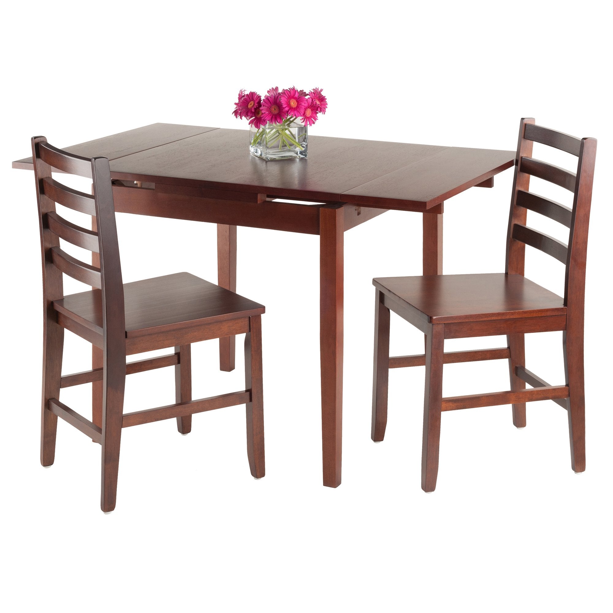 Winsome Pulman Dining, 48.03" W x 29.92" D x 29.29" H, Walnut