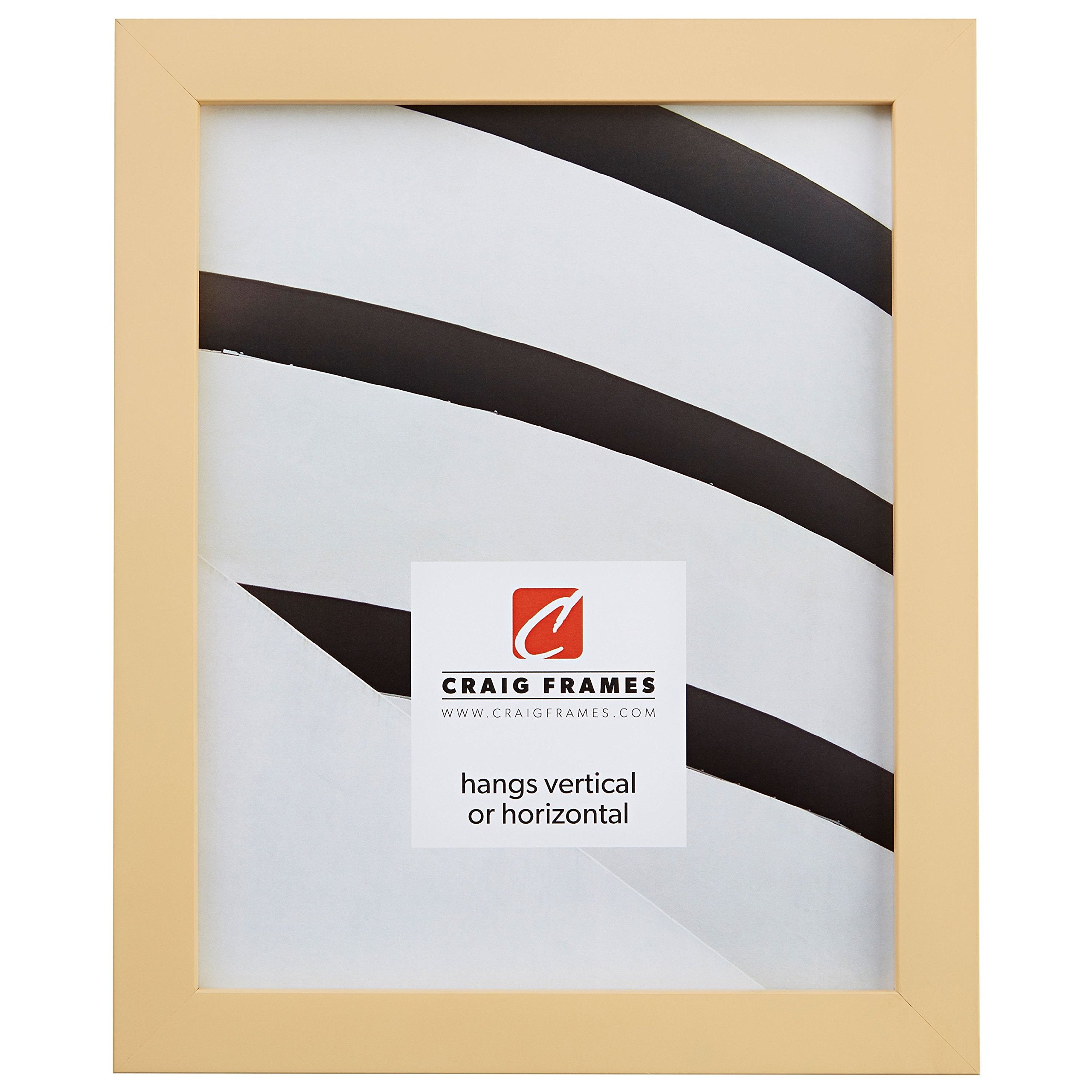 Craig Frames Confetti, Modern Light Yellow Picture Frame, 16 x 20 Inch