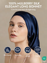 [Dark Blue] SilkSilky  Sleep Cap 002