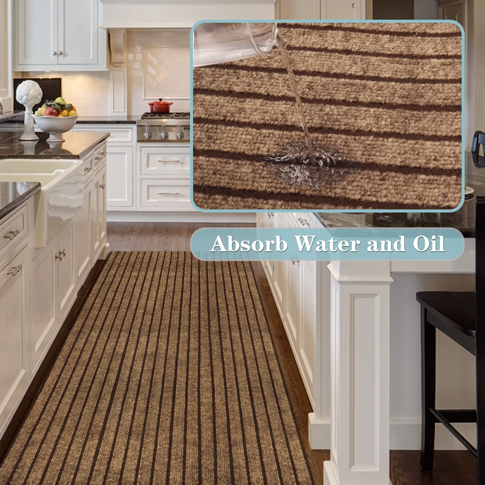 Runner Rug 3Ft X 80Ft, Ayoha 2'-82' Utility Carpet Runner For Entryway Hallway Aisles Balcony Garages, Area Rugs With Non-Slip R