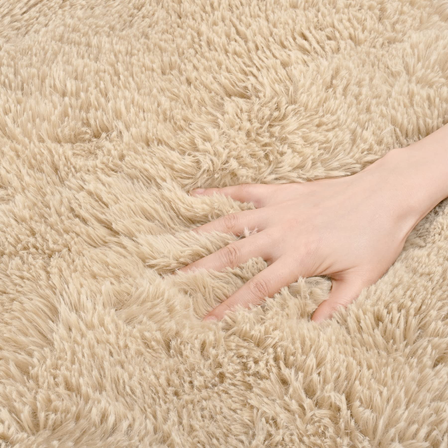 Detum Beige Rug 2X6 Runner Rug For Hallyway Entryway Kitchen Fluffy Area Rugs Light Beige Bedroom Rug Soft Kids Room Rugs Furry