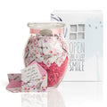 KindNotes Glass Keepsake Gift Jar with POSITIVE THOUGHTS - Birds and Flowers Design