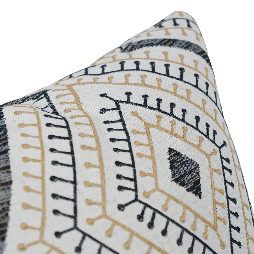 Blazing Needles Square Jacquard Throw Pillows, 17", Tupelo Sahara 2 Count