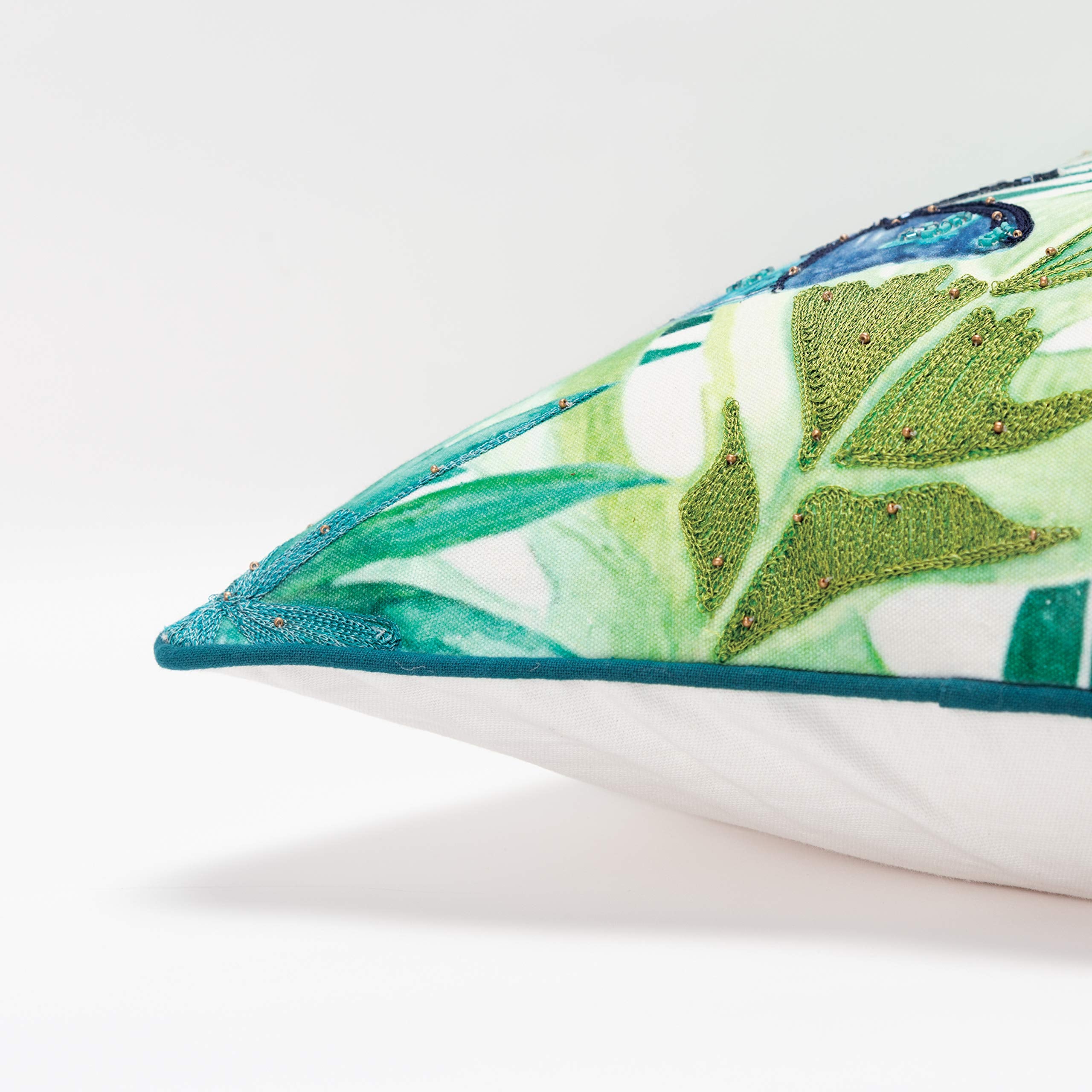 Rizzy Home 20" x 20" Poly Filled Pillow with Cotton Cover in Multi-Color