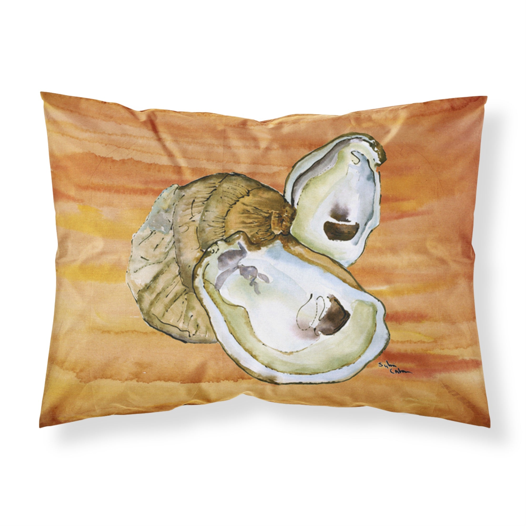 'Caroline'S Treasures 8142Pillowcase Oyster Moisture Wicking Fabric Standard Pillowcase, Large, Multicolor'