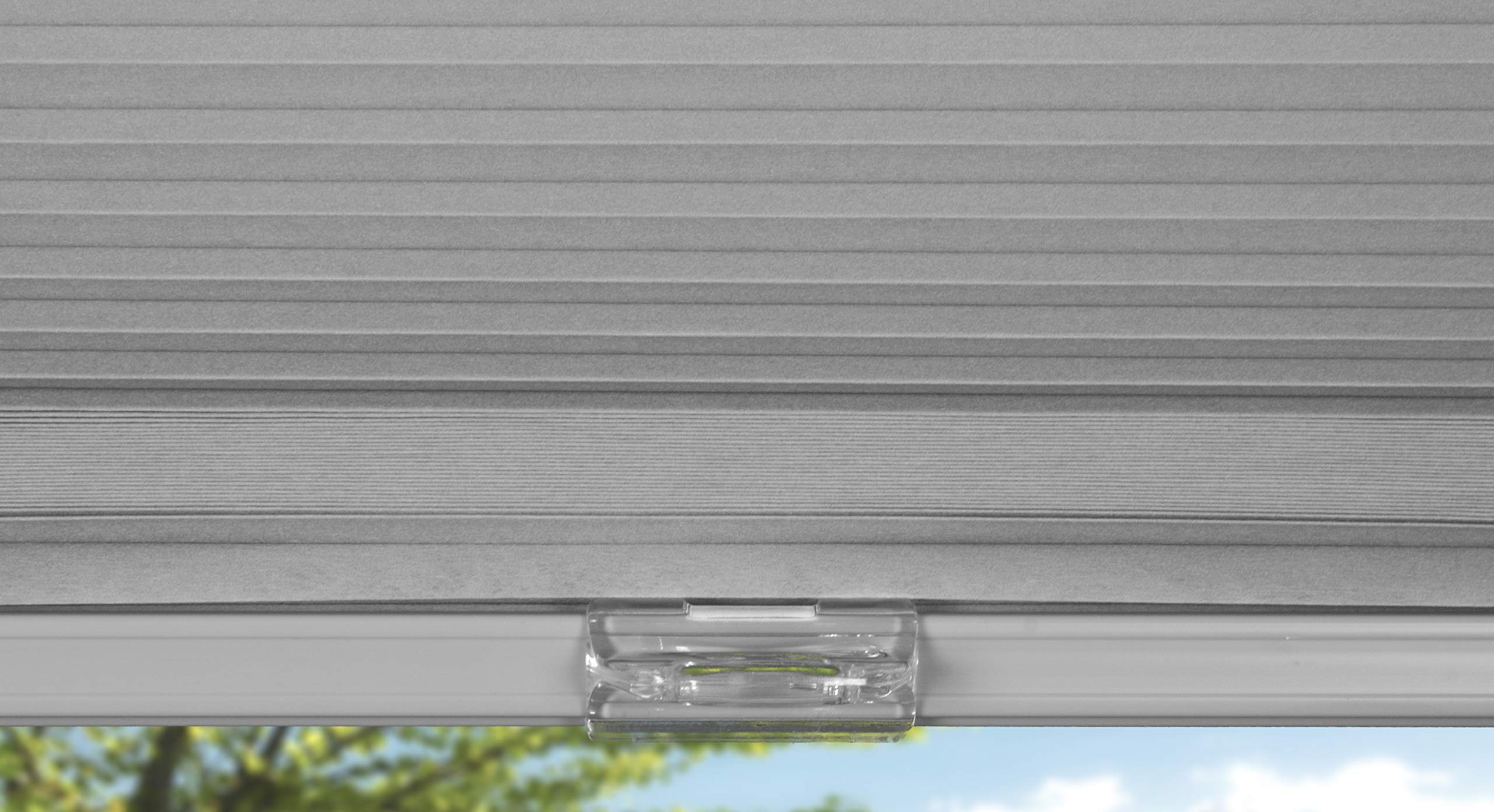 Arlo Blinds Single Cell Light Filtering Cordless Cellular Shades, Color: Grey, Size: 32.5'' W X 72'' H