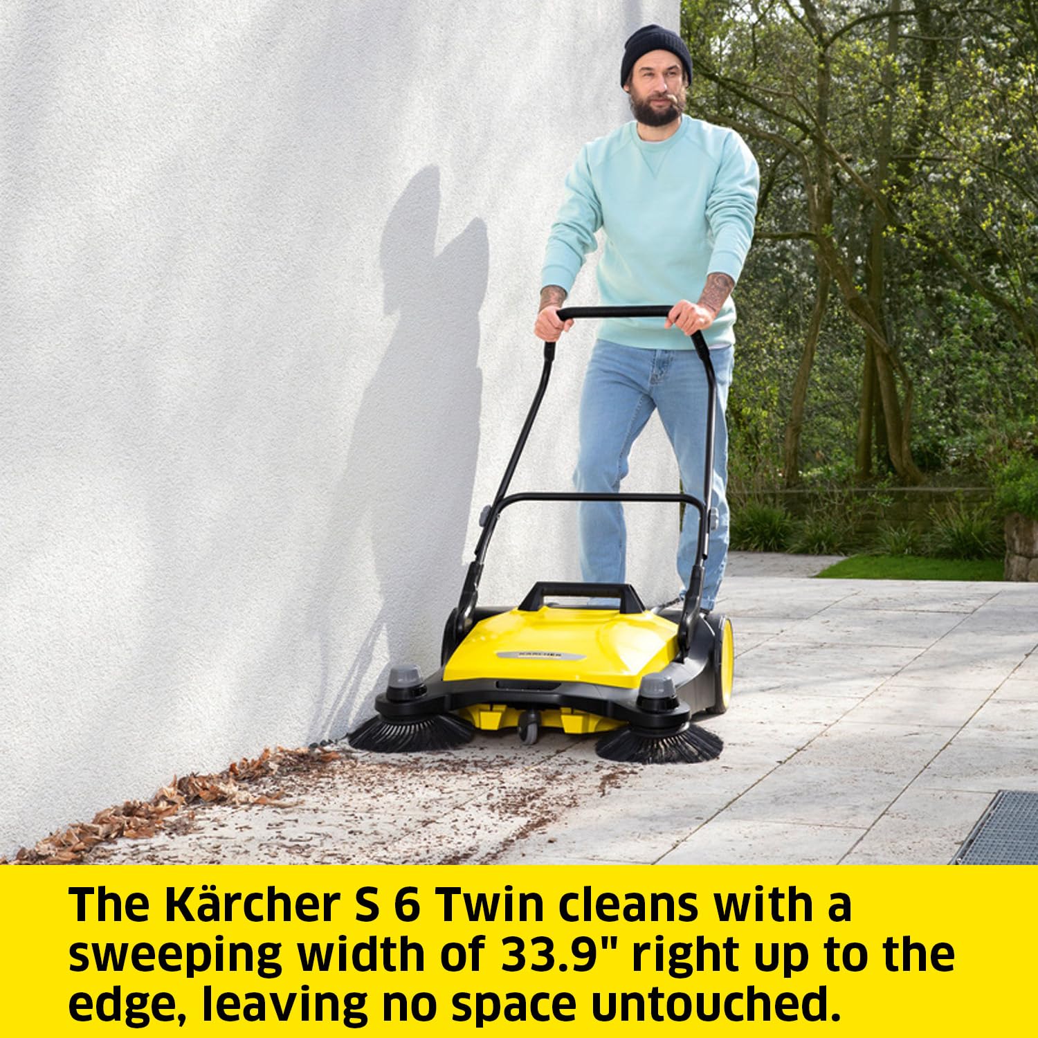 Kärcher S 6 Twin Push Sweeper Yellow Bristle 1.766-461.0