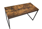 Acme Bob Rectangular Wooden Top Home Office Desk In Weathered Oak