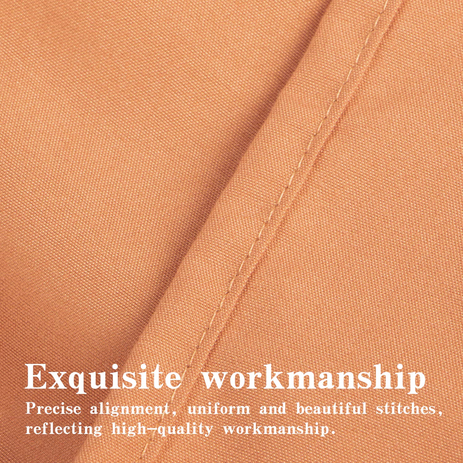 Ntbay 100% Brushed Microfiber Queen Pillow Shams Set Of 2, Super Soft And Cozy, Wrinkle, Fade, Stain Resistant 20X30 Inches Oxford Pillowcases, Pale Orange
