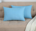 Tangdepot Handmade Decorative Solid 100% Cotton Canvas Throw Pillow Covers/Pillow Shams, (12'X20', Sky Blue)