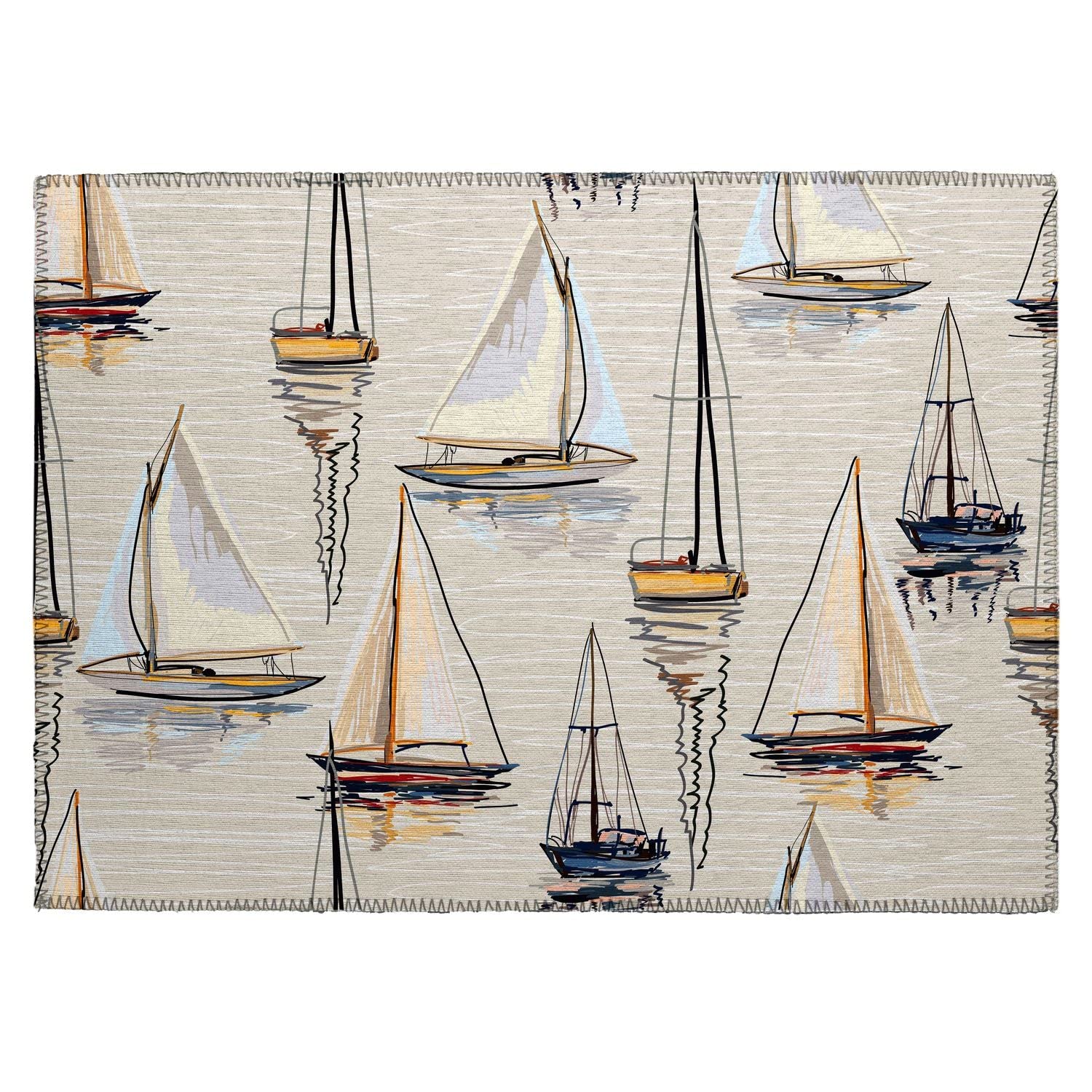 Harbor Ha8 Ivory Coastal Rug Rectangle 8' X 10'