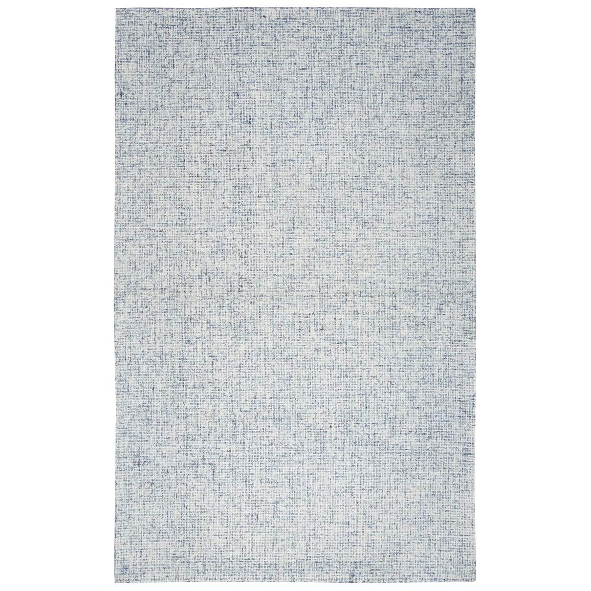 Rizzy Home Alora Decor London 9' X 12' Solid Blue/Gray/Rust/Blue Hand-Tufted Area Rug
