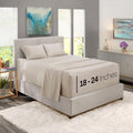 Nestl Extra Deep Pocket Sheets - Fits Mattress 18-24 Inches Deep, Extra Deep Pocket Full Size Sheets Sets, 4 Piece Full Size Sheets, Full Sheets Deep Pocket, Linen