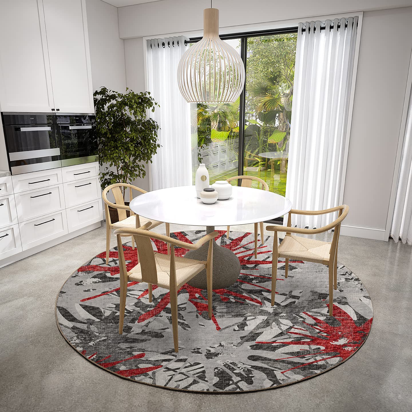 Dalyn Rugs Brisbane Br6 Dynamic Color Splash Scarlet 8' X 8'