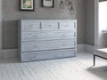 Afi Deerfield Murphy Bed Chest With Charging Station, Queen, Driftwood