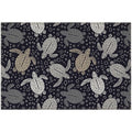 Seabreeze Sz13 Black Coastal Rug Rectangle 8' X 10'