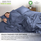 Ruvanti 100% Organic Cotton Sheets - Twin Xl Sheet Sets - Certified For Gots - Breathable & Comfortable - Soft & Cooling Percale