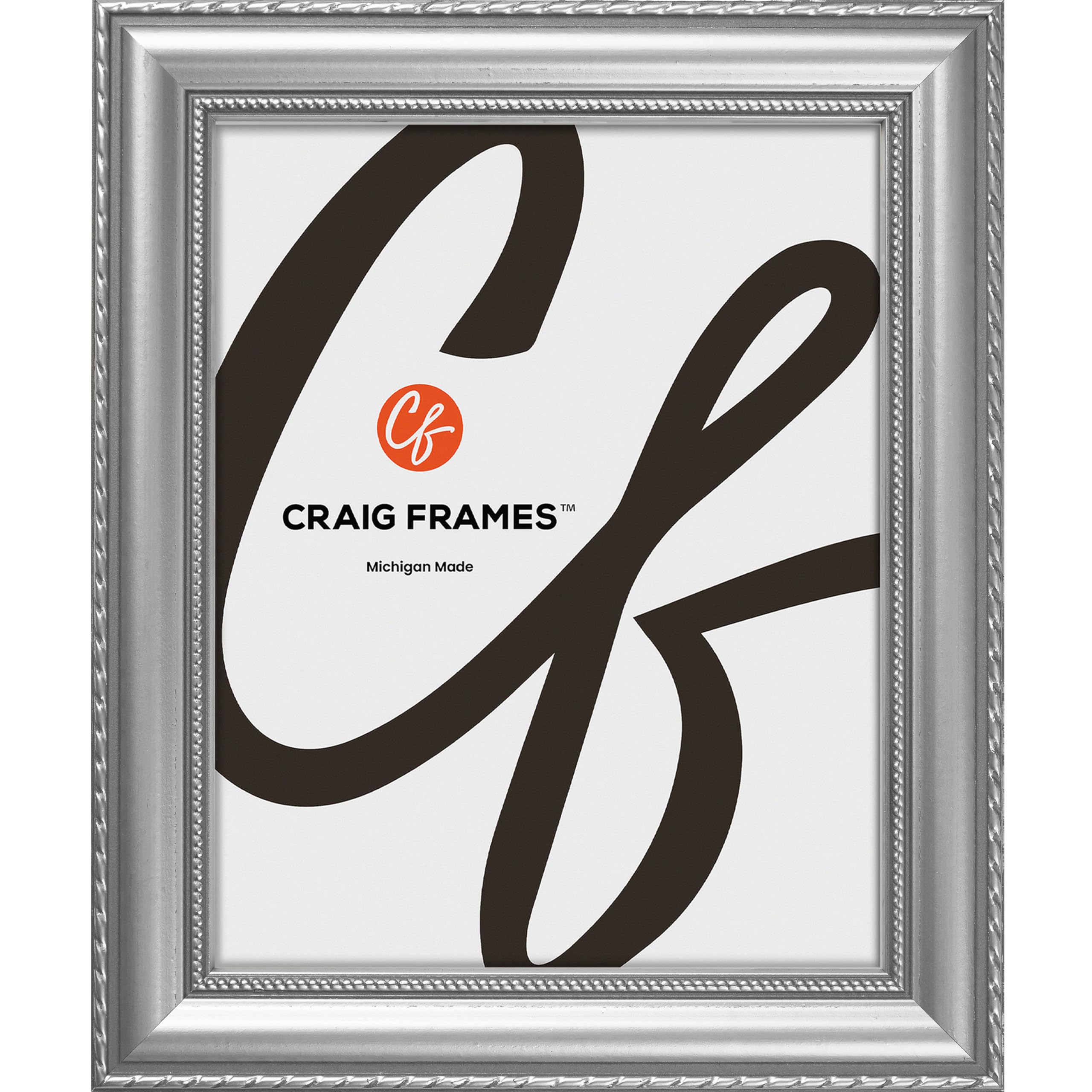 Craig Frames Victoria, 17x30 Picture Frame, Ornate Silver