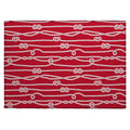 Harbor Ha7 Red Coastal Rug Rectangle 3' X 5'