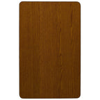 Flash Furniture Wren 30''W x 48''L Rectangular Oak HP Laminate Activity Table - Height Adjustable Short Legs
