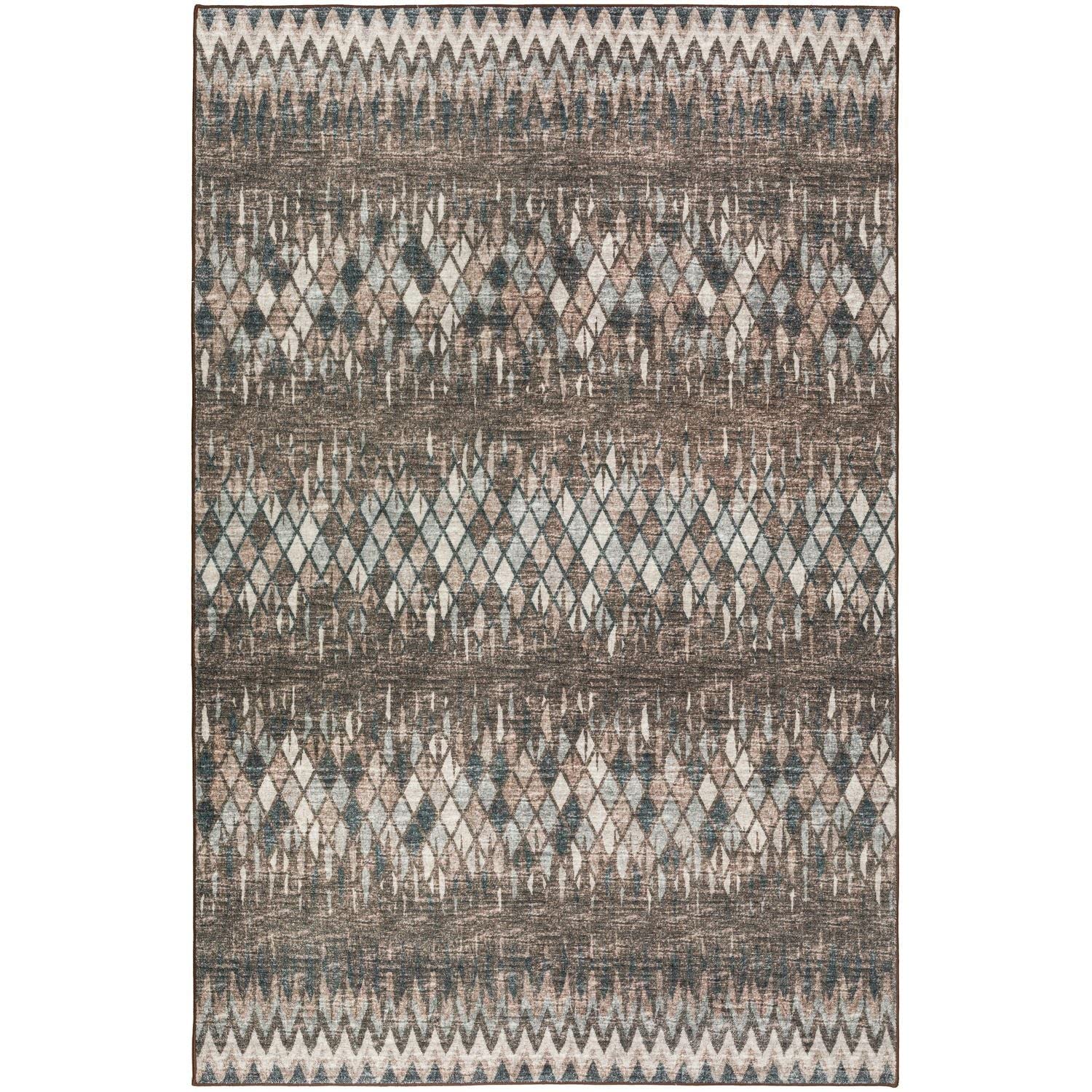 Winslow Wl5 Brown Transitional Rug Rectangle 3' X 5'