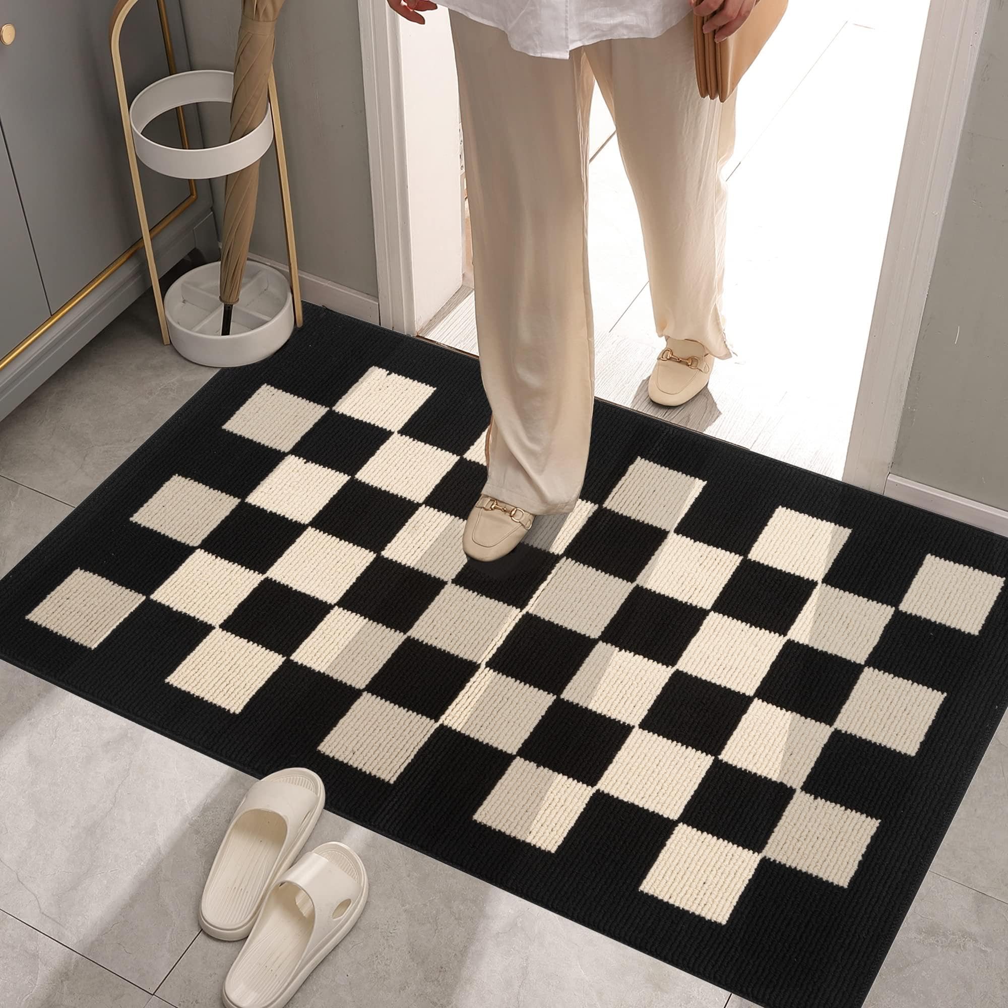 Granny Says Indoor Door Mats, 36' X 60', Extra Large Outdoor Door Mat, Non-Slip Front Door Mats, Outdoor Welcome Mat Washable,