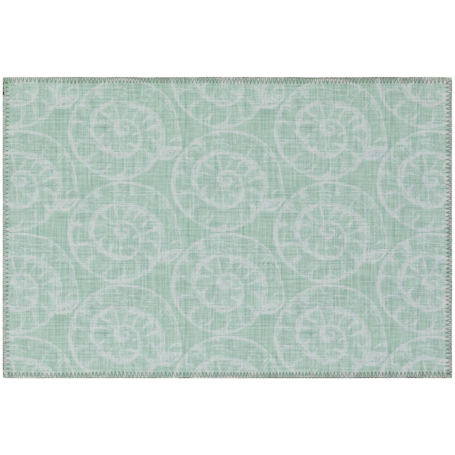 Seabreeze Sz11 Green Coastal Rug Rectangle 3' X 5'