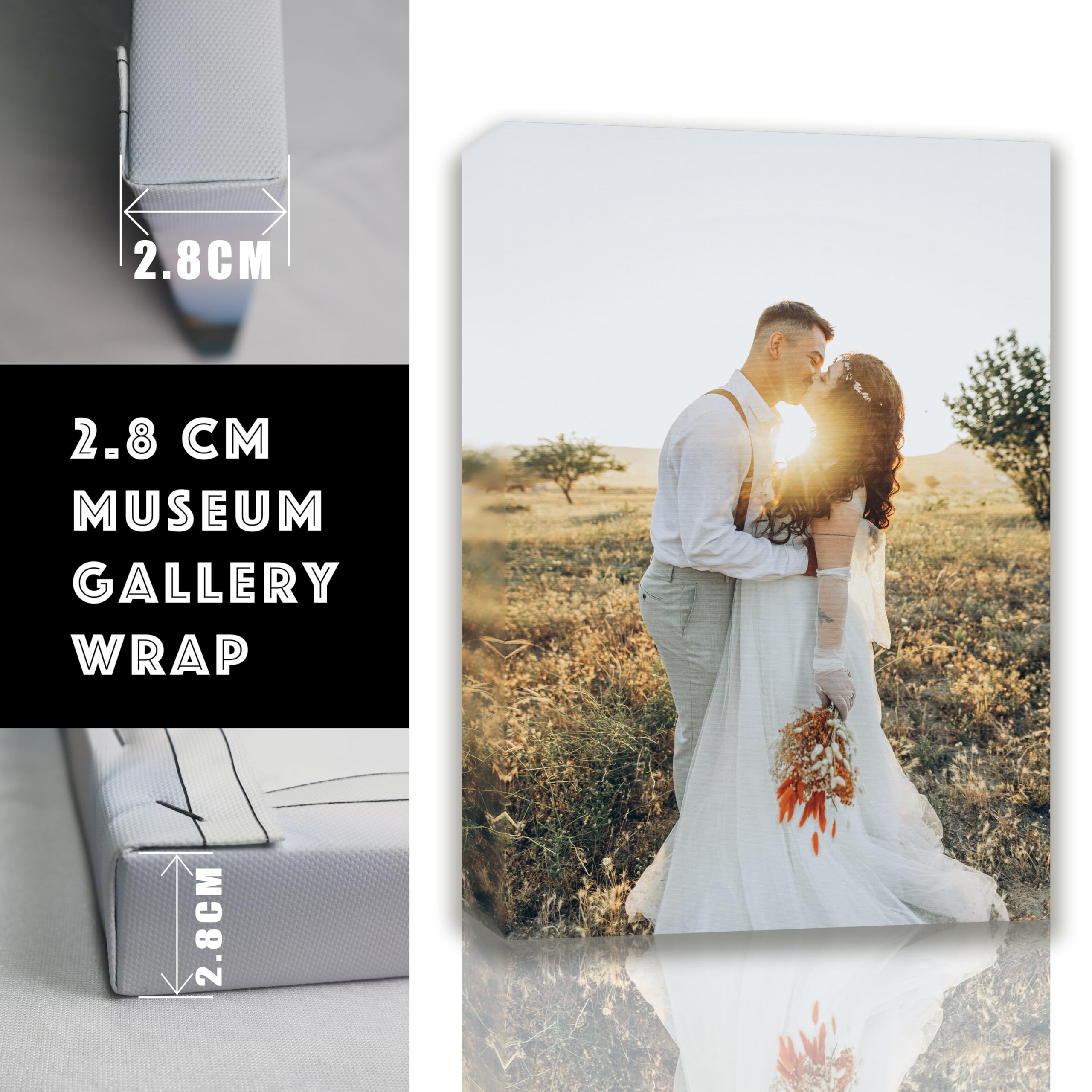Personalized Custom Canvas Prints (Framed Canvas, 20'' X 30'') - Custom Canvas Print With Your Photo - Perfect For Home Decor, G