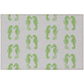 Seabreeze Sz15 Green Coastal Rug Rectangle 9' X 12'