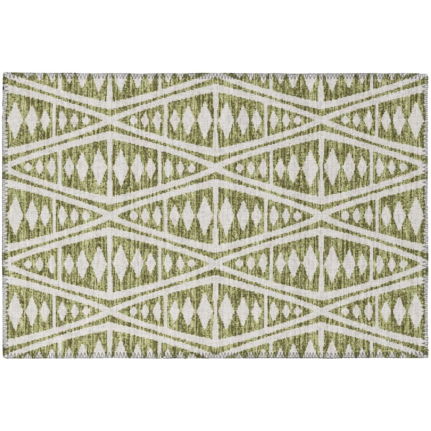 Sedona Sn6 Green Southwestern Rug Rectangle 10' X 14'