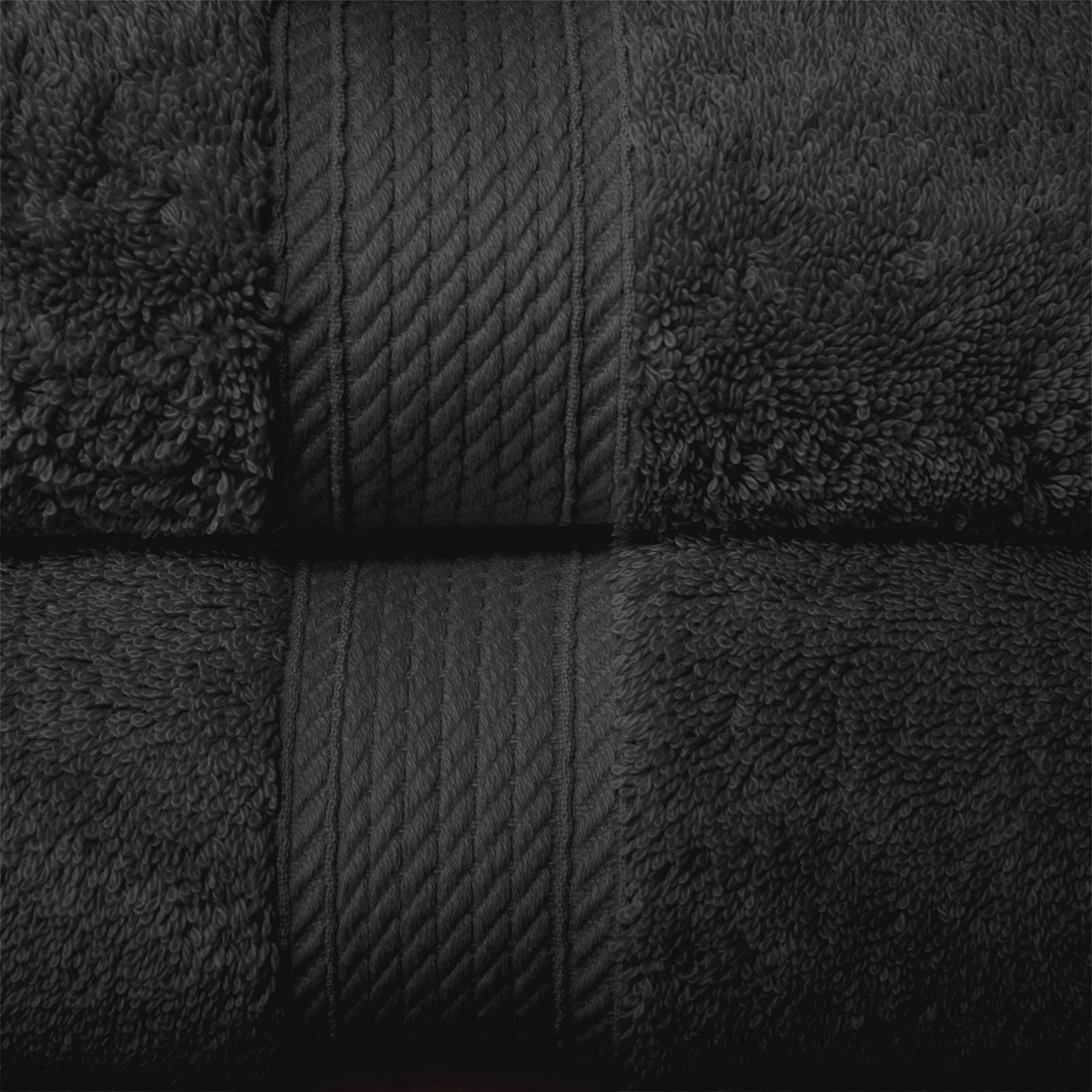 Superior Egyptian Cotton Pile 6 Piece Towel Set, Includes 2 Bath, 2 Hand, 2 Face Towels/Washcloths, Ultra Soft Luxury Towels, Th