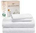 California Design Den Stripe Twin Sheets Set, 100% Cotton Deep Pocket Twin Size Sheets & Pillowcase Set - Classic Stripe