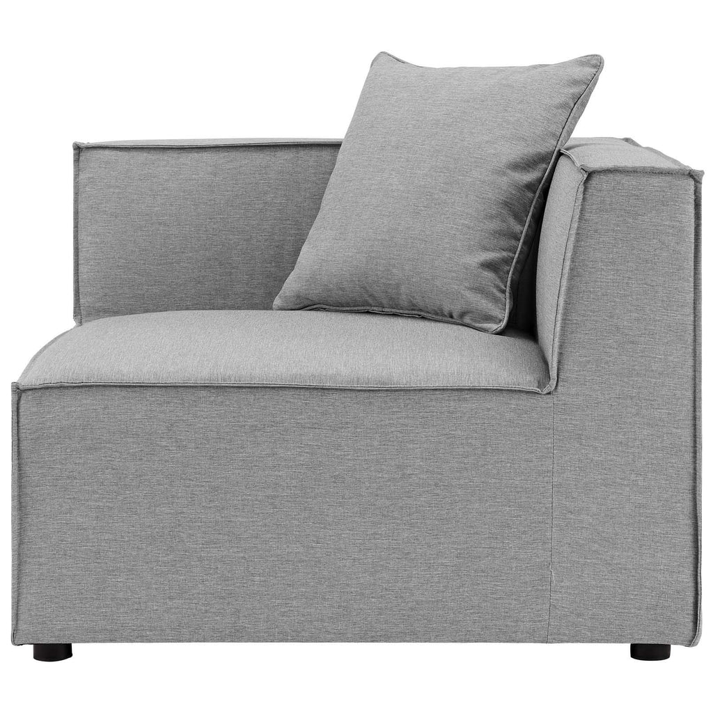 Modway Eei-4389-Gry Saybrook Patio Upholstered Sectional Sofa In Gray, 10-Piece Set