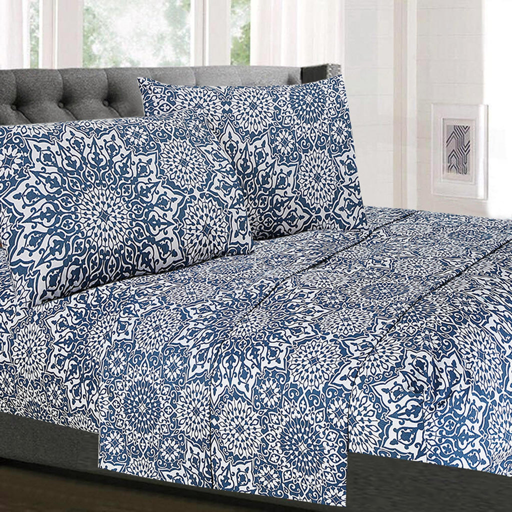 Sweet Home Collection Bed Linen Set - Full Size Sheet Sets, 1800 Supreme Collection, Extra Soft, Deep Pocket, Elastic Corner Str