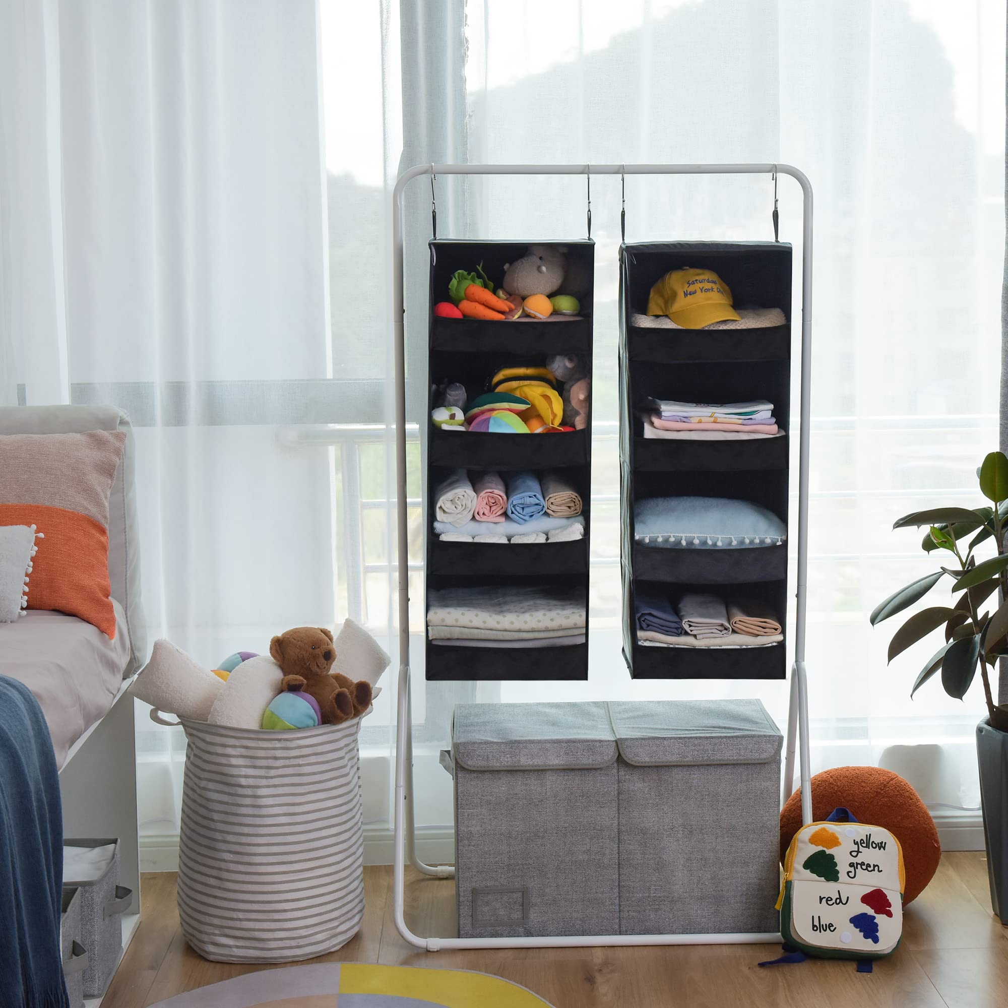 Granny Says 4-Shelf Hanging Organizer, Closet Hanging Shelves, Closet Hanging Storage Organizers, Organization For Bedroom, Livi