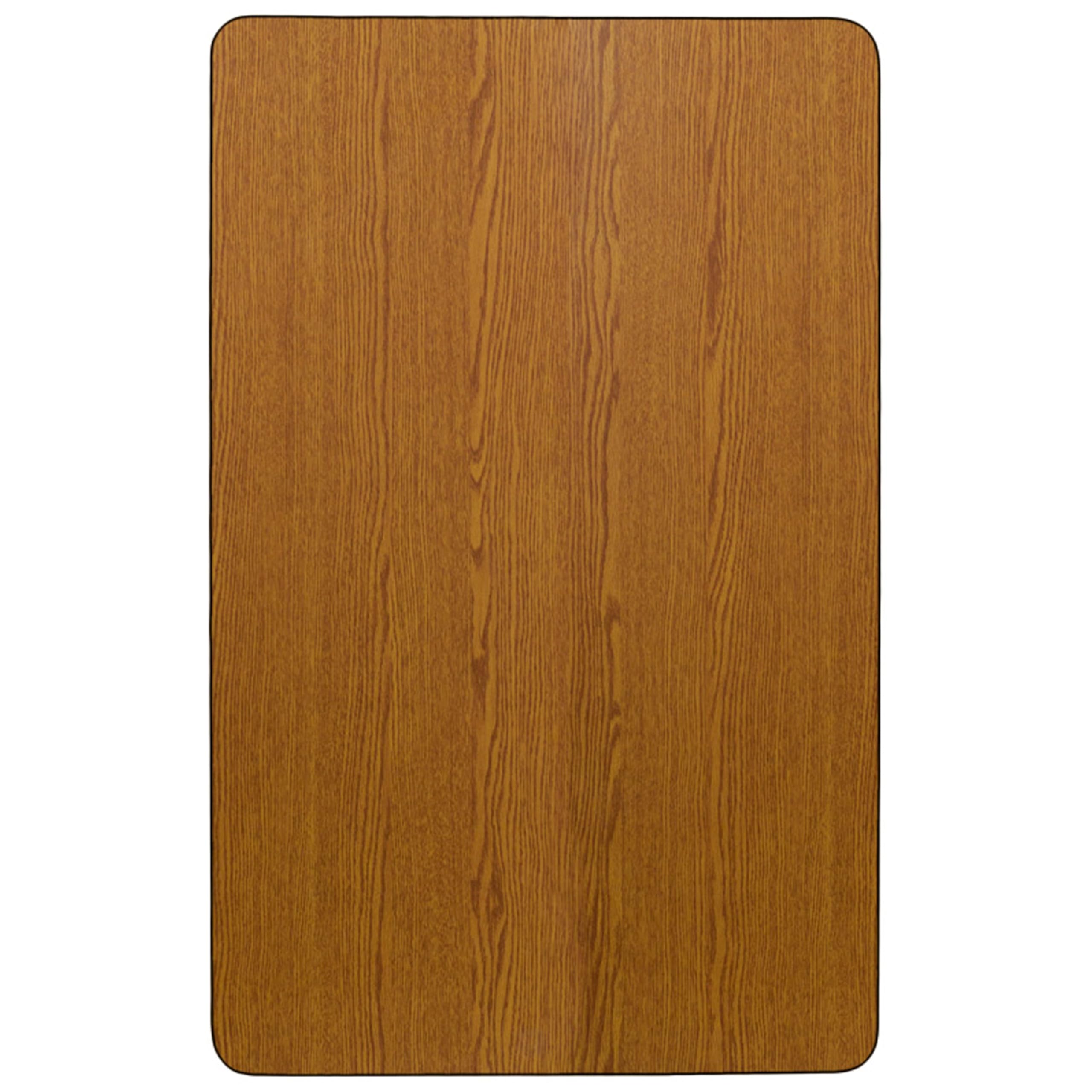 Flash Furniture 24X48 Rec Oak Activity Table, 24 W X 48 L