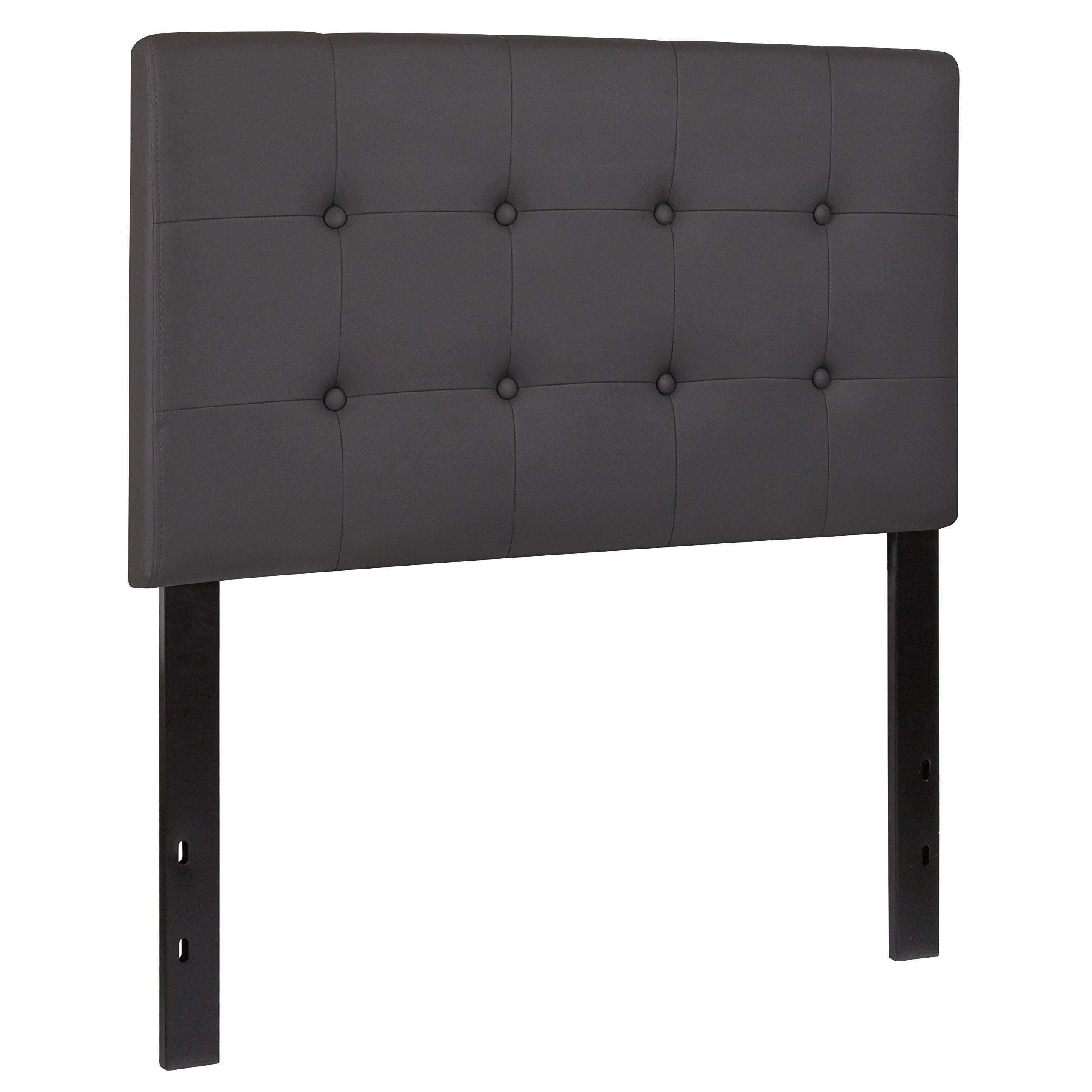 Flash Furniture Lennox Tufted Upholstered Twin Size Headboard In Gray Vinyl