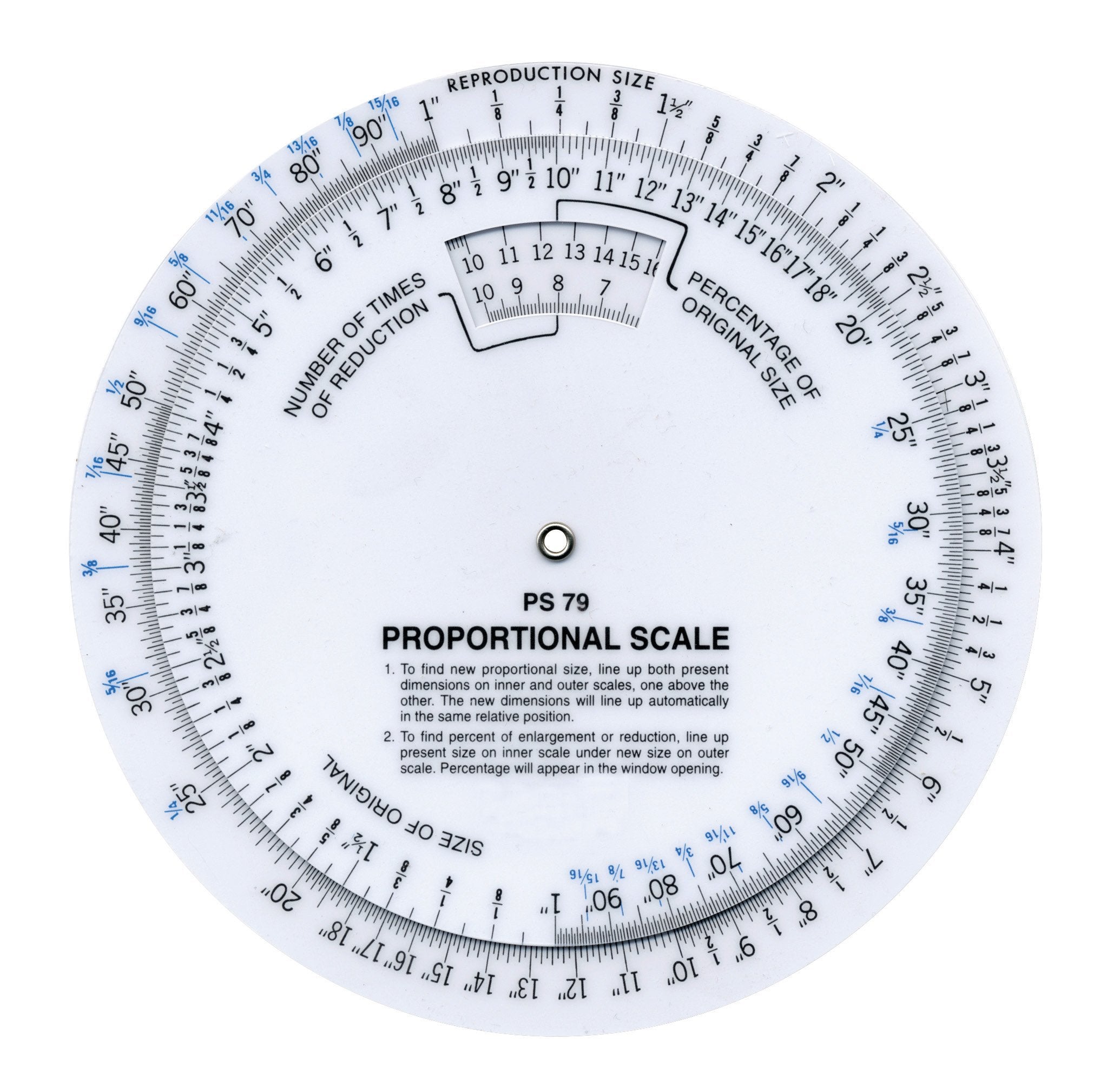 Westcott 6    Proportional Measuring Scale, White, Ps-79