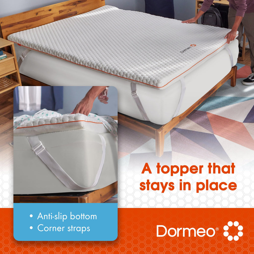 Dormeo Twin Xl Mattress Topper - Octaspring? Technology Premium Mattress Topper, 3-Zone Support For Optimal Back Support - Cooli