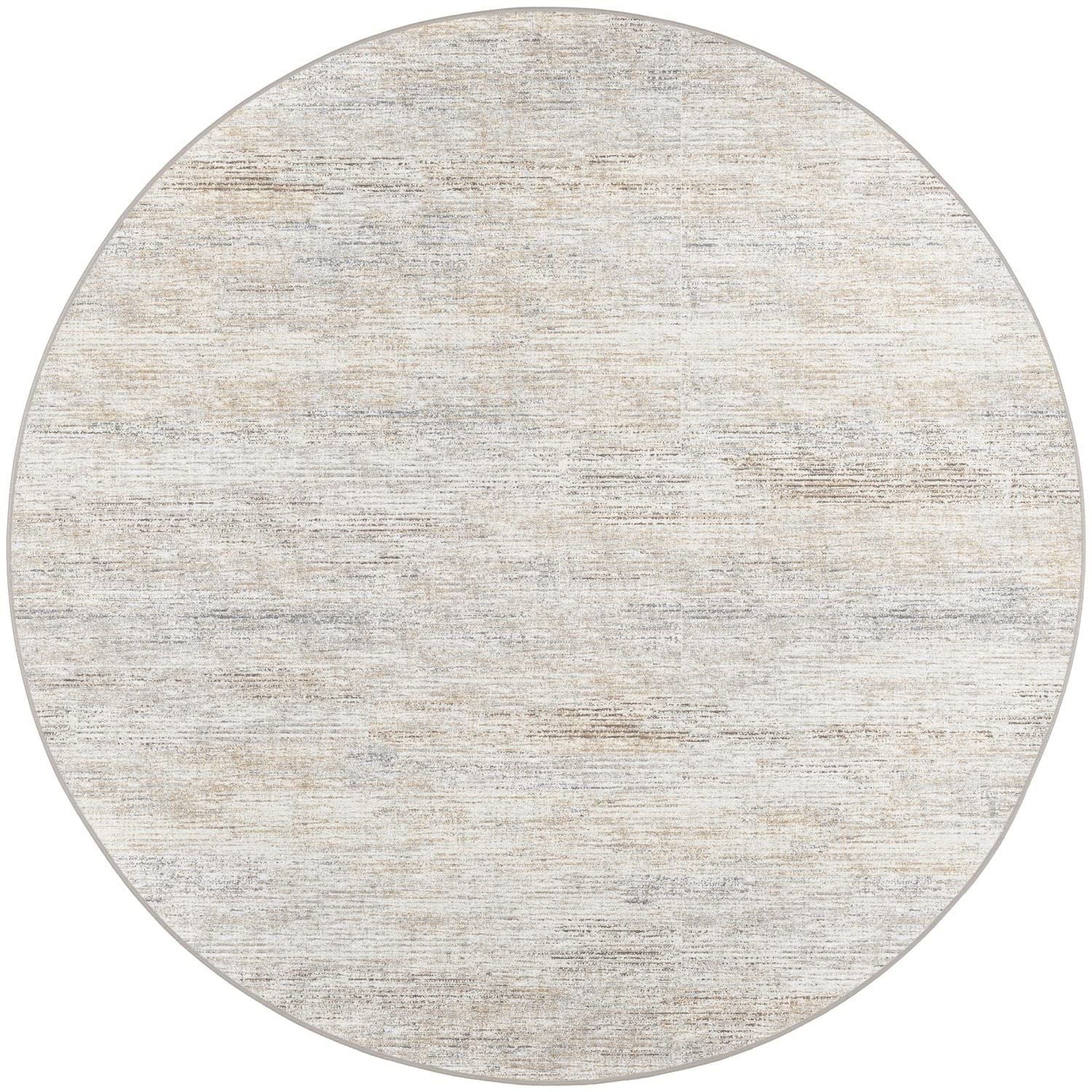Ciara Cr1 Ivory Transitional Rug Round 8' X 8'