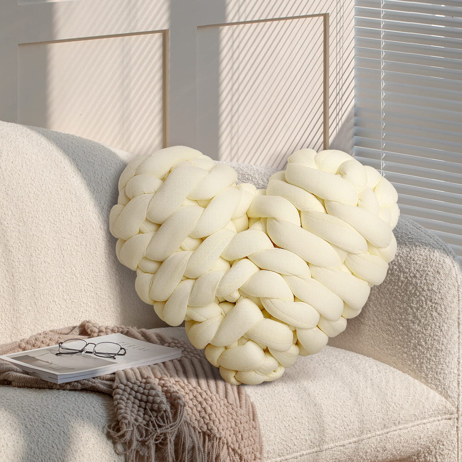 Frerdui Sympathy Gift Basket - Bereavement Care Package for Loss of Loved One - Ivory Pillow