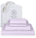 Threadmill Cotton Full Size Sheet Set | 500 Thread Count 100% Cotton Sheets for Full Size Bed | Damask Jacquard Full Bed Sheets 