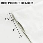 Dwcn Valance Curtains For Living Room, Basement Window Curtains 18 Inch, Kitchen Valance Solid Short Topper, 1 Panel, 52 X 18 In