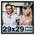 CountryArtHouse 29x29 Frame Black Solid Pine Wood Picture Frame Includes UV Acrylic Plexiglass, Acid Free Foam Backing Board and