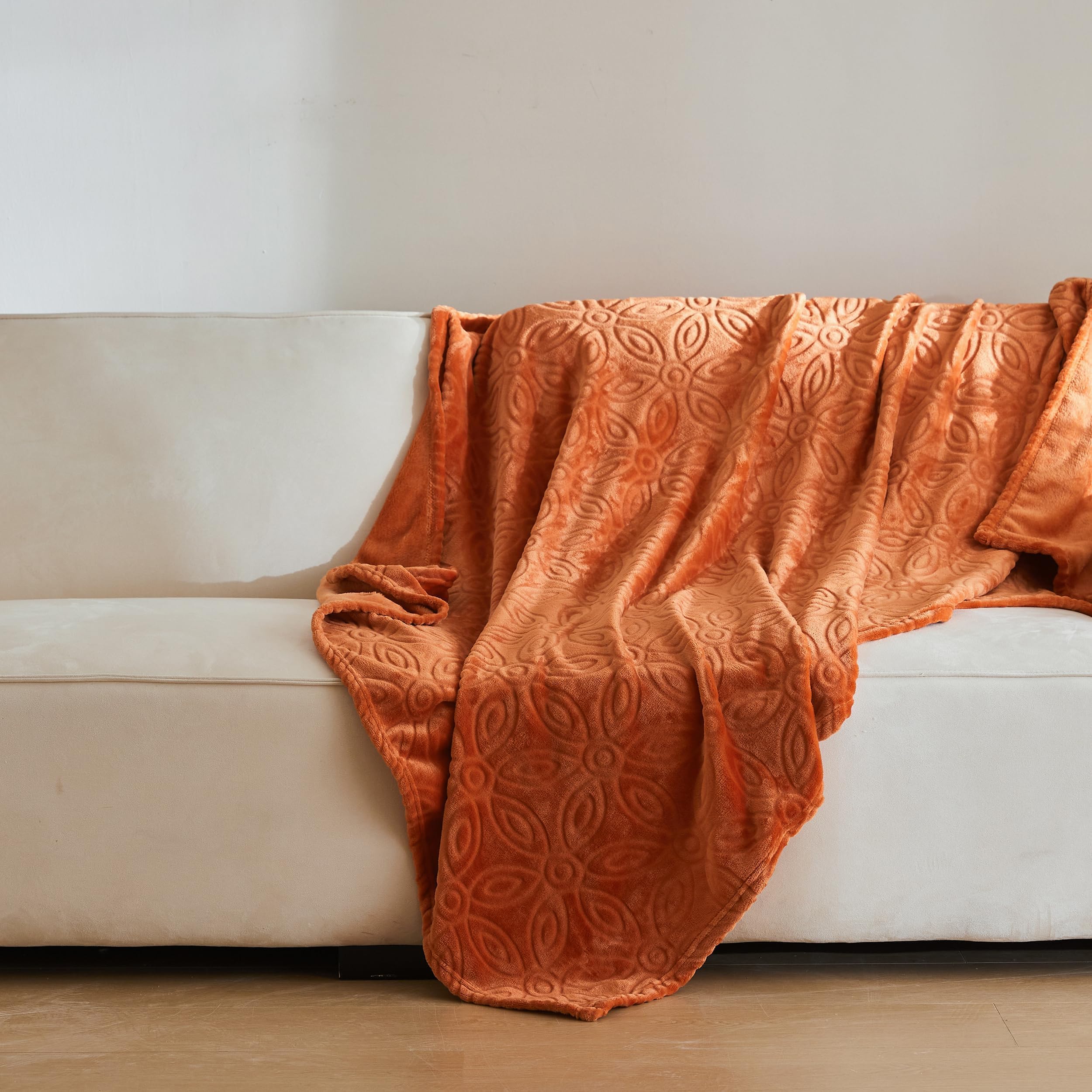 Simple&Opulence Fall Throw Blanket For Couch-Super Soft Fluffy Blankets For Women 50X70 Inches Cozy Lightweight Flannel Fleece B