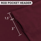 Dwcn Christmas Valance Curtains For Living Room, Kitchen Valance Solid Short Topper - Solid Rod Pocket Window Valance For Bathro