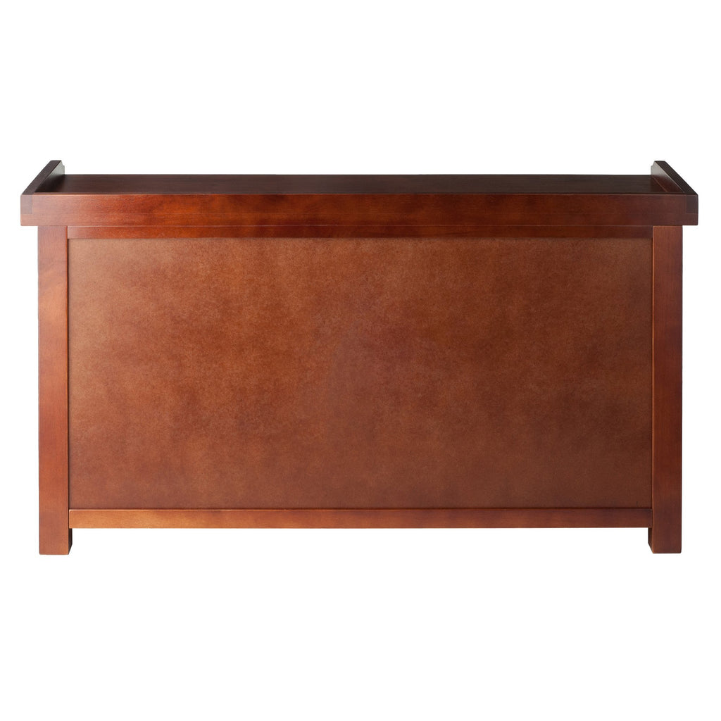 Winsome Verona Bench, 3 Small, Walnut/Black