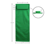 Casual Home Adjustable Sling Canvas Solid Wood Reclining Chair, Natural Frame/Green Canvs